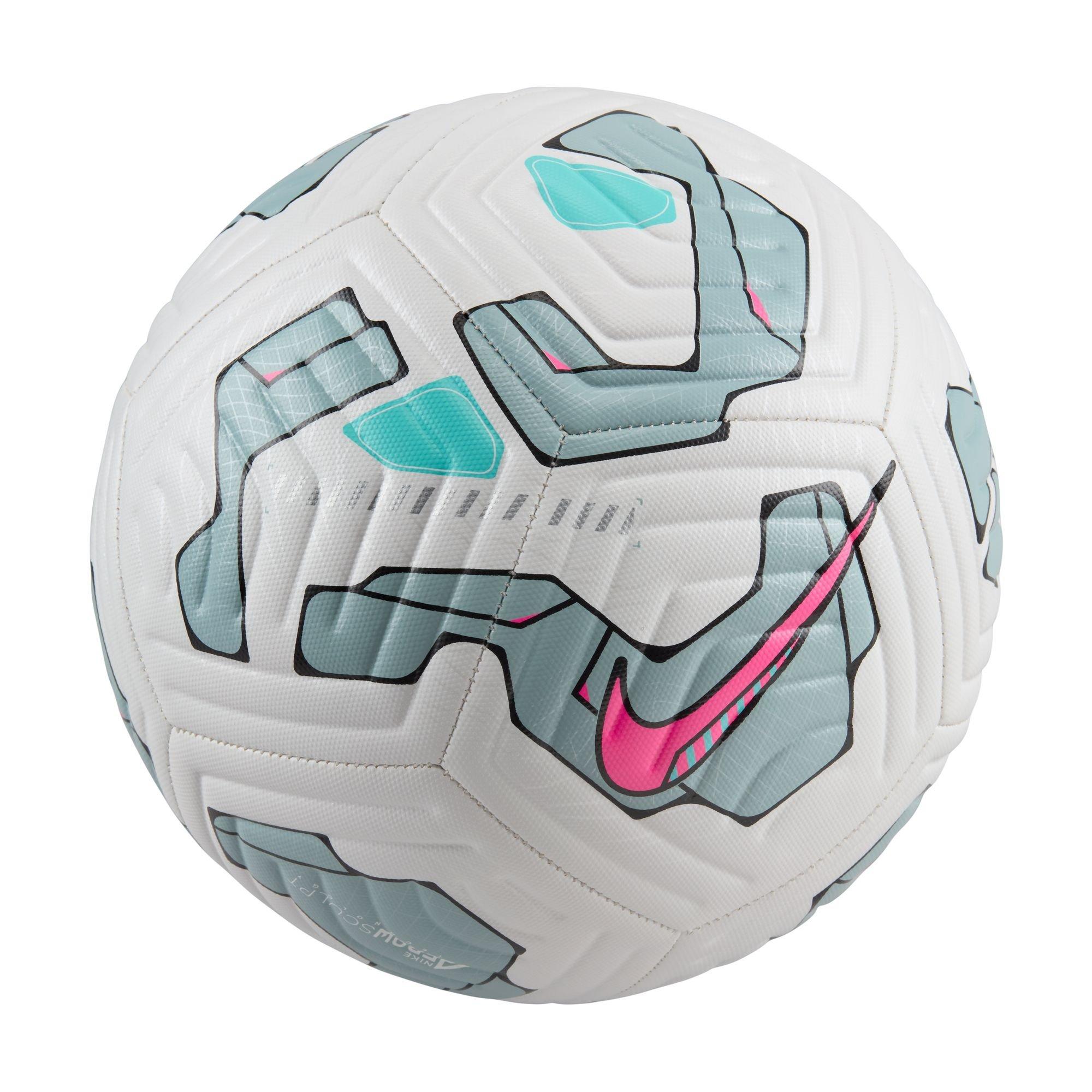Nike Academy Size 5 Soccer Ball - White/Ocean Cube/Pink Blast